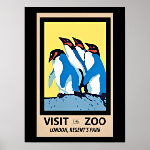 リージェント公園，ロンドン動物園を訪れる ポスター