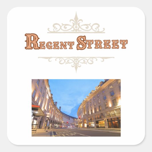 リージェント・ストリート ステッカー (正面)