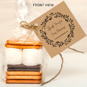 リースお客様のビジネスに感謝QRコードを挿入 フェイバータグ