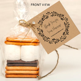 リースお客様のビジネスに感謝QRコードを挿入 フェイバータグ