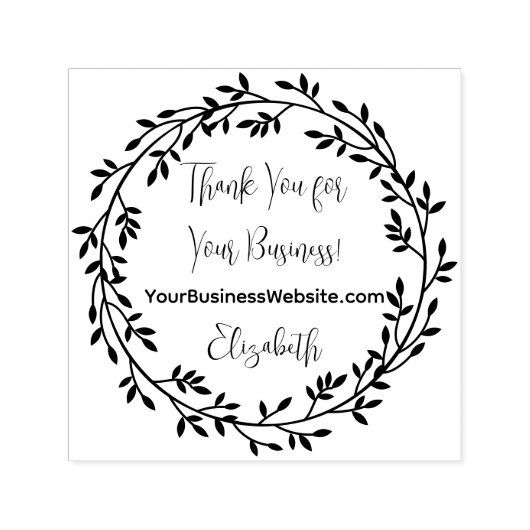 リースお客様のWebサイト名 セルフインキングスタンプ (デザイン)