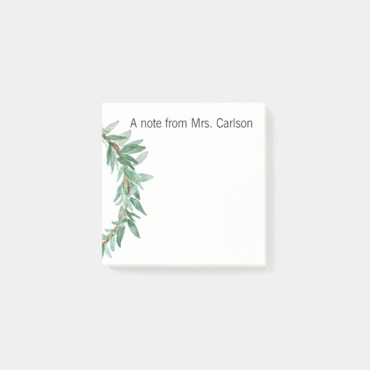 リースが付いているポスト・イット ポストイット (正面)