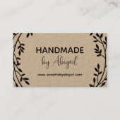 リースつる植物手製 |手作り名刺 名刺 (正面)