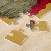 リースとのヴィンテージサンタ ジグソーパズル (側面)