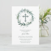 リースとクロス・ファースト・コミュニオン 招待状 (スタンド正面)