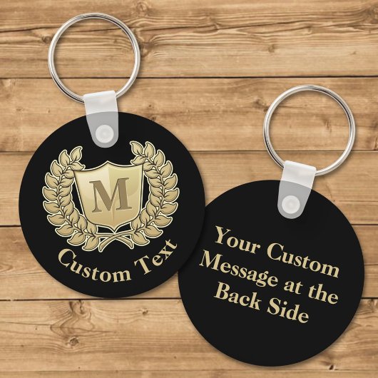 リースとシールドキーチェーン キーホルダー