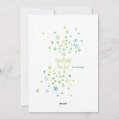 リースとリボンのホリデーカード シーズンカード (裏面)