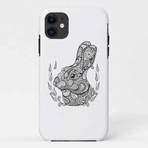 リースのウサギの刺激を受けたな頭部 iPhone 11 ケース