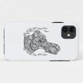リースのウサギの刺激を受けたな頭部 Case-Mate iPhoneケース (裏面(横))