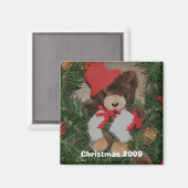 リースのクリスマスの休日の磁石に関係して下さい マグネット (正面/裏面)