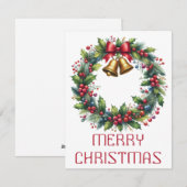 リースのクリスマスカード シーズンカード (正面/裏面)