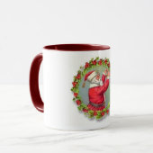 リースのサンタ マグ (正面左)