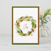 リースのホリデーカード シーズンカード (スタンド正面)