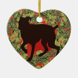 リースのボクサー セラミックオーナメント