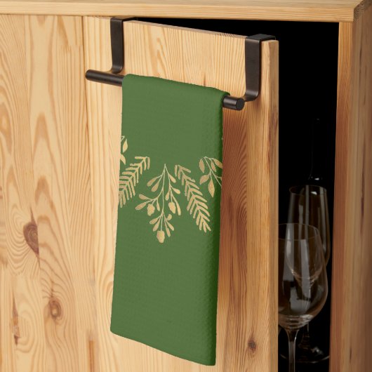 「リースの小麦」キッチンタオル キッチンタオル (三つ折り)