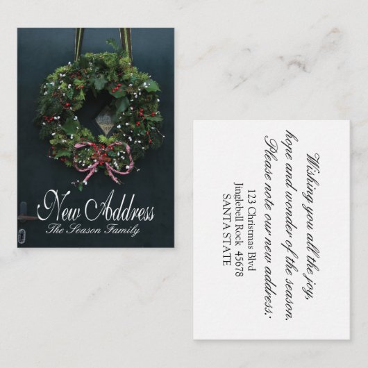 リースの新住所 エンクロージャーカード (正面/裏面)