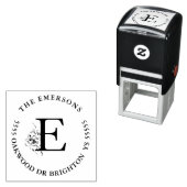 リースの植物住所の自己スタンプ セルフインキングスタンプ (インサイチュ)