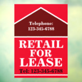 リースはっきりしたサイネージ不動産の大実在売り店 ウィンドウサイン (シート3)