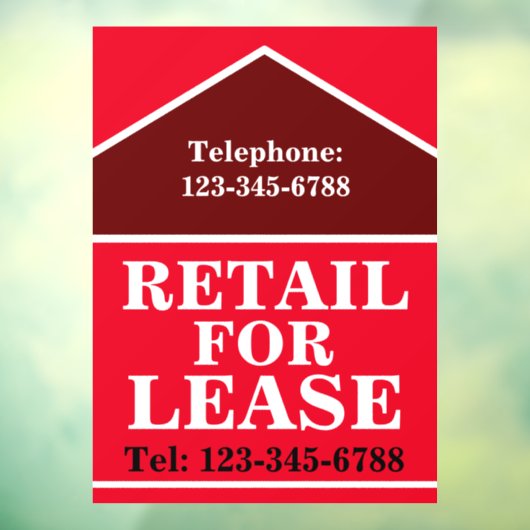 リースはっきりしたサイネージ不動産の大実在売り店 ウィンドウサイン (シート3)