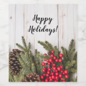 リースアンドホリーホリデーコレクション ワインラベル (シングルラベル)