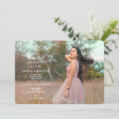 リースイニシャル卒業パーティー招待状 招待状 (スタンド正面)