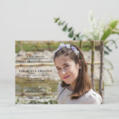 リースイニシャル – ダークファースト聖餐式 招待状 (スタンド正面)