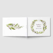 リースウィズプラムパープルベリーつる植物ズゲストブック ゲストブック (全面)