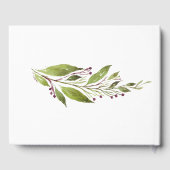 リースウィズプラムパープルベリーつる植物ズゲストブック ゲストブック (裏面)