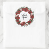 リースウエディングフラワーフローラの手配 スクエアシール (バッグ)