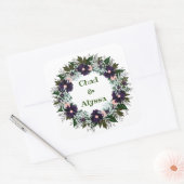 リースウエディングフラワーフローラの手配 スクエアシール (封筒)