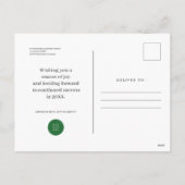 リースウッド妖精ライトメリークリスマスグリーティング シーズンポストカード (裏面)