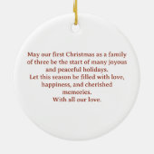 リースエレガントフェスティバル冬パターン セラミックオーナメント (裏面)