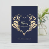 リースエレガントメリークリスマス シーズンカード (スタンド正面)