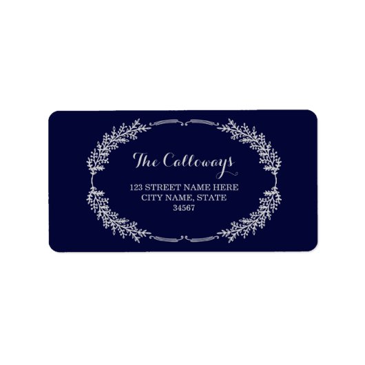 リースエレガント住所 シール (正面)