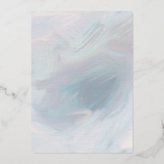 リースエレガント初めてのクリスマスの写真Mr.And Mrs. 箔シーズンカード (裏面)