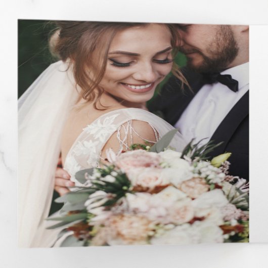 リースエロペメントフォトギャラリートリフォールド招待状 三つ折り招待状 (内部最初)