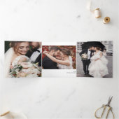 リースエロペメントフォトギャラリートリフォールド招待状 三つ折り招待状 (内部)