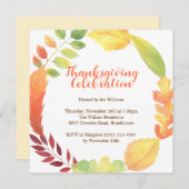 リースオモダンレンジ紅葉感謝祭 招待状 (正面/裏面)