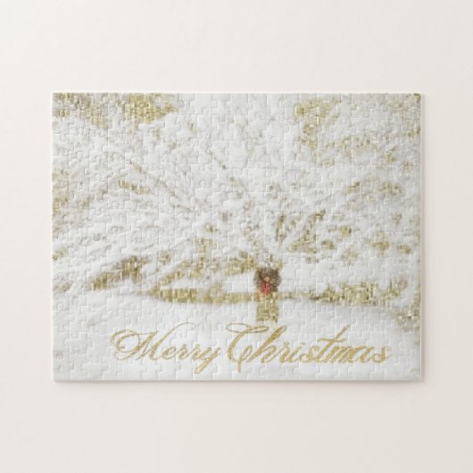 リースオンスノーツリー ジグソーパズル (横)