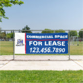 リースカスタマイズ会社ロゴの商用宇宙 横断幕 (インサイチュ)