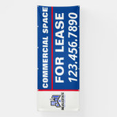 リースカスタマイズ会社ロゴの商用宇宙 横断幕 (縦)