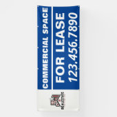 リースカスタマイズ会社ロゴの商用宇宙 横断幕 (縦)