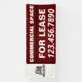 リースカスタマイズ会社ロゴの商用宇宙 横断幕 (縦)