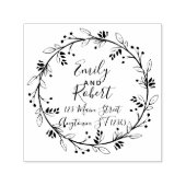 リースカスタマイズ結婚可能な差出人住所スタンプ セルフインキングスタンプ (デザイン)