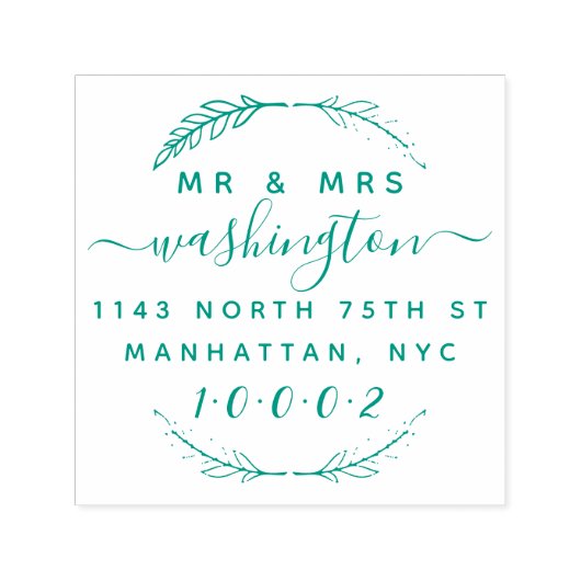 リースカスタムと台本差出人住所 セルフインキングスタンプ (デザイン)