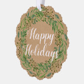 リースカスタムの願いとモチーフ オーナメントカード (左)