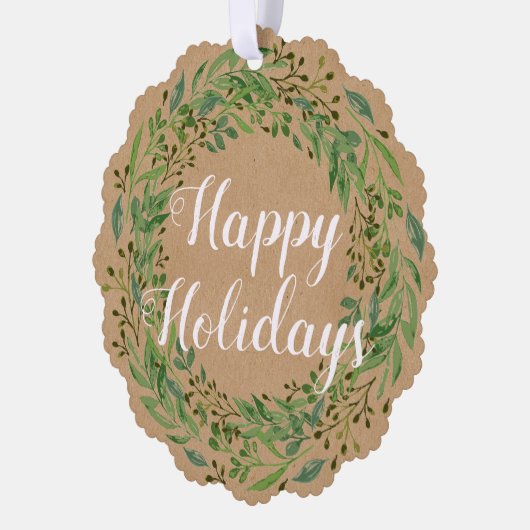 リースカスタムの願いとモチーフ オーナメントカード (左)