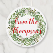 リースカスタムの願いとモチーフ フェイバータグ (正面)