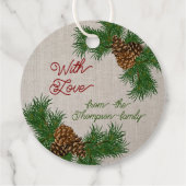 リースカスタムピネコーンパイン針枝 フェイバータグ (裏面)