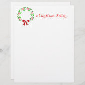 リースクラシッククリスマスレター (正面/裏面)